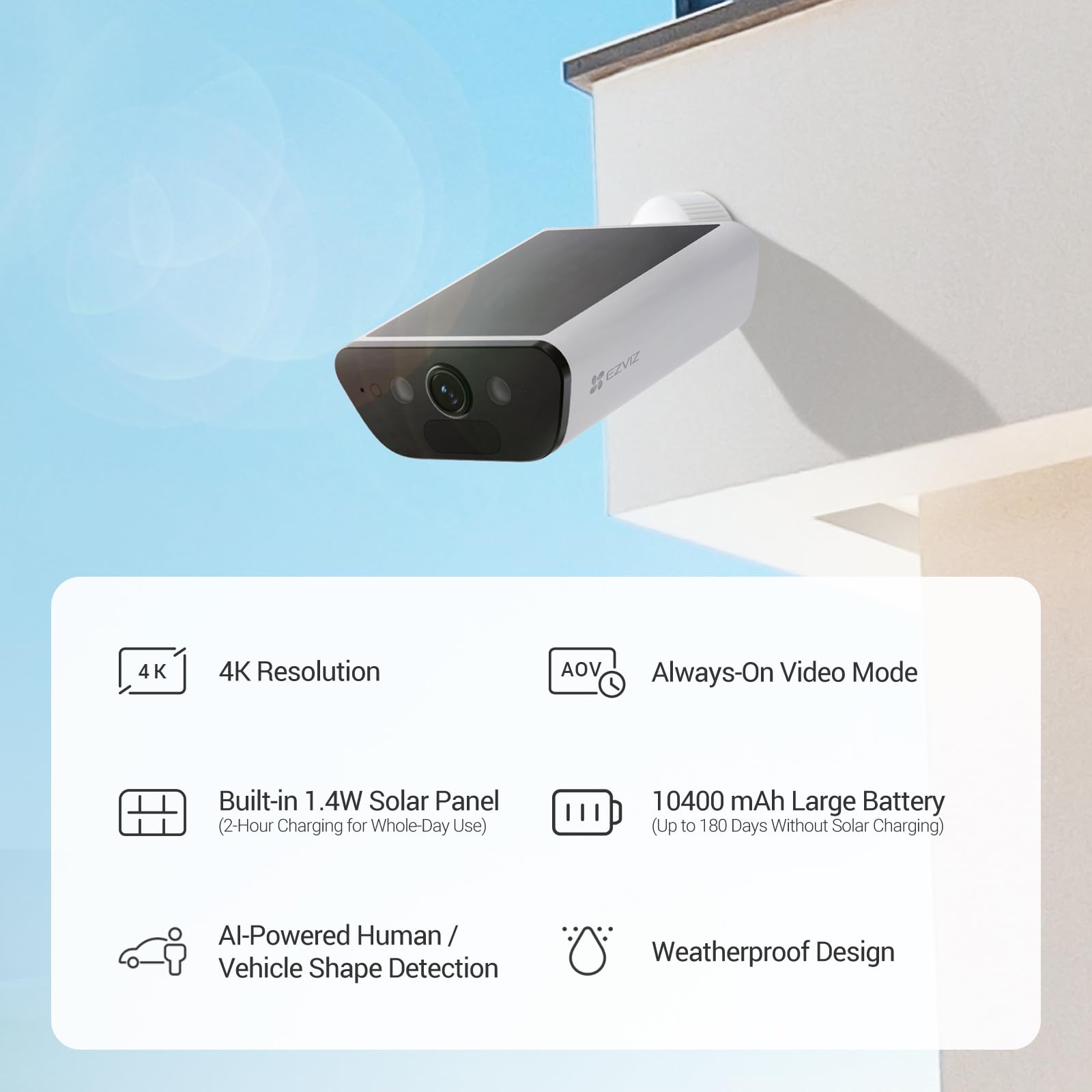 EZVIZ CB5 4K Wireless Wireless WiFi Surveillance Camera with